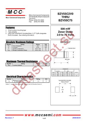 BZV55C3V3-TP datasheet  